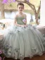 Flower Fairy Sage Green Beading Appliques Birthday Flower Girl Dresses 2026 Ball Gown Scoop Neck Sleeveless Floor-Length / Long Tulle