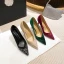 Fashion Nude Evening Party Suede Sequins Pumps 2023 Leather 8 cm Stiletto Heels Pointed Toe Pumps High Heels
