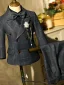 Fashion Black Plaid 5-piece Boys Wedding Suits 2022 Long Sleeve Coat Pants Shirt Tie Vest
