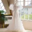 Fashion White Beading Pearl Sequins Birthday Flower Girl Dresses 2025 Ball Gown V-Neck Puffy Short Sleeve Backless Sweep Train