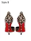 Sexy Braun Abend Leopardenmuster Pumps 2026 Leder 12 cm Stilettos Spitzschuh Pumps Hochhackige