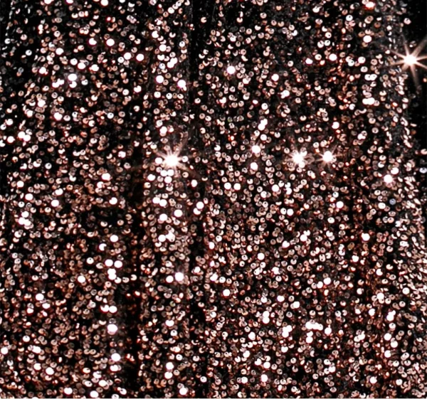 Dazzling Black Gold Sequins Evening Dresses 2026 A-Line / Princess V-Neck Short Sleeve Backless