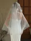 Élégant Blanche En Dentelle Fleur Voile De Mariée Gants Mariage Voile De Mariée 2025 Tulle