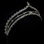 Eenvoudige Zilveren Rhinestone Legering Zirkonium Tiara Bruids Haaraccessoires 2022 Huwelijk Tiara