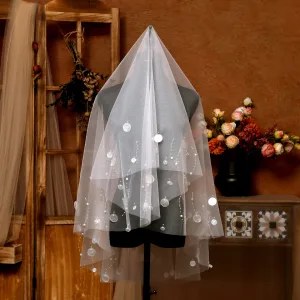 Charmant Blanche Perle 1 5 M Voile De Mariée Tulle 2025