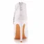 Elegant White Fall Winter Lace Flower Wedding Shoes Boots 2023 Rhinestone Pointed Toe 11 cm Stiletto Heels Wedding Wedding Shoes