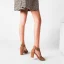 Vintage / Originale Noire Vêtement de rue Percé Sandales Femme 2022 8 cm Talons Épais Peep Toes / Bout Ouvert Sandales Talons Hauts