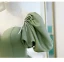 Vintage / Retro Sage Green Princess Prom Dresses 2021 Crossed Straps Backless Beading Pearl Floor-Length / Long Satin Scoop Neck Dancing Homecoming Short Sleeve Evening Dresses