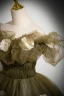 Elegant Army Green Appliques Prom Dresses 2024 Ball Gown Ruffle Off-The-Shoulder Sleeveless Backless Floor-Length / Long Prom Formal Dresses