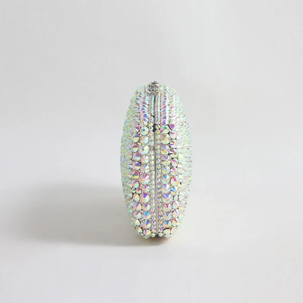 Sparkly Fashion Silver Laser Rhinestone Evening Party Clutch Bags 2022