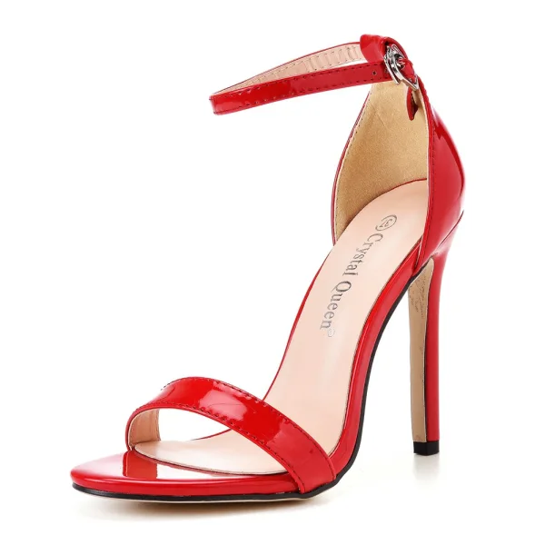 Sandalen voor dames, met hak, elegante enkelriempjessandalen met hoge Sandalen voor dames, met hak, elegante enkelriempjessandalen met hoge