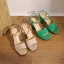 Chic / Beautiful Green Street Wear Summer Womens Sandals 2022 Ankle Strap 9 cm Stiletto Heels Open / Peep Toe Sandals High Heels