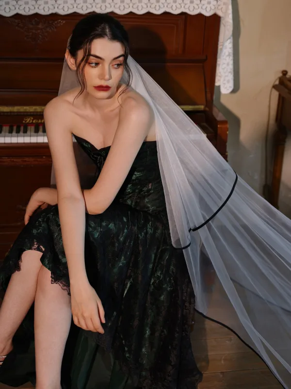 Inhabituel Blanche Chapel Train 2.5 m Voile De Mariée 2025 Tulle