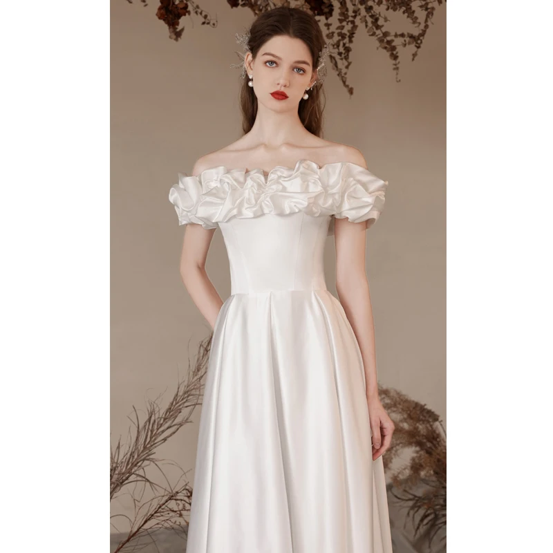Chic Beautiful White Homecoming Graduation Dresses Prom Dresses 2023 A-Line Princess Chic Beautiful White Homecoming Graduation Dresses Prom Dresses 2023 A-Line Princess