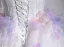 Flower Fairy Multi-Colors Appliques White Prom Dresses 2025 Ball Gown Strapless Sleeveless Backless Court Train Formal Dresses