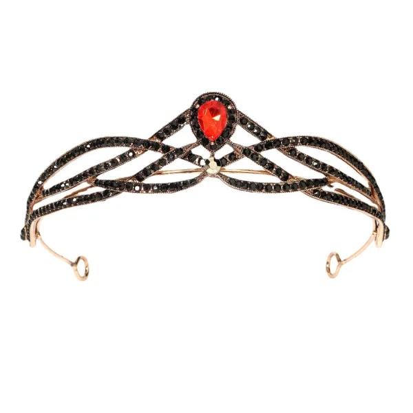 Vintage / Originale Doré Faux Diamant Soirée Mariage Tiare Accessoire Cheveux Mariage 2023
