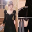 Elegante Schwarz Wildleder Abendkleider 2023 A Linie Eckiger Ausschnitt Strass Lange Ärmel Rückenfreies Schleife Lange Abend Festliche Kleider