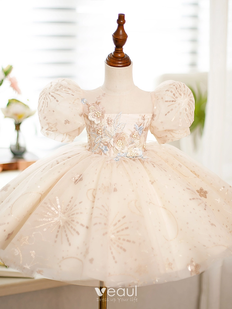 Fashionable Lace Flower Girl Dresses With Beadings Fashionable Lace Flower Girl Dresses With Beadings