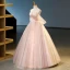 Charmant Rosa Pailletten Ballkleider 2023 Ballkleid Bandeau Ärmellos Rückenfreies Lange Ball Festliche Kleider