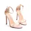 Sexy Rot Abend Sommer Sandalen Damen 2023 11 cm Stilettos Knöchelriemen Peeptoes Sandaletten Hochhackige