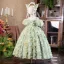Flower Fairy Sage Green Appliques Birthday Flower Girl Dresses 2025 Ball Gown Spaghetti Straps Pearl Short Sleeve Backless Floor-Length / Long
