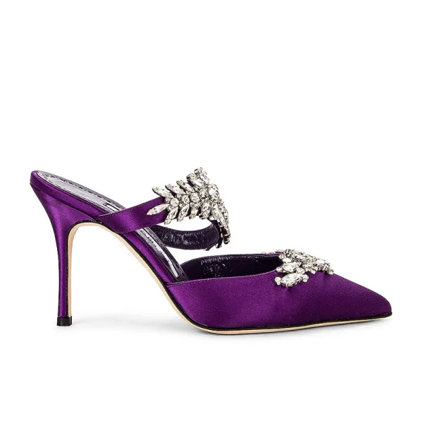 Chic / Beautiful Yellow Rhinestone Evening Party Womens Shoes 2022 8 cm Stiletto Heels Pointed Toe Womens Shoes High Heels