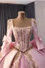 Luxury / Gorgeous Lovely Candy Pink Handmade  Beading Sequins Lace Flower Prom Dresses 2026 Ball Gown Off-The-Shoulder Sleeveless Backless Bow