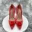 Charming Red Cocktail Party See-through Pumps 2023 12 cm Stiletto Heels Pointed Toe Pumps High Heels