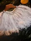 Luxury / Gorgeous White Handmade  Feather Prom shawl 2025
