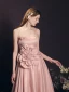 Chic / Belle Rougissant Rose Appliques Satin Robe De Bal 2023 Princesse Bretelles Spaghetti Sans Manches Dos Nu Thé Longueur Robe De Ceremonie