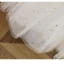 Chic / Beautiful White Beading Star Sequins Cascading Ruffles Flower Girl Dresses 2023 Ball Gown Scoop Neck Puffy Short Sleeve Floor-Length / Long Prom Flower Girl Dresses