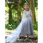 Chic / Beautiful Gradient-Color Sequins Birthday Flower Girl Dresses 2023 A-Line / Princess Scoop Neck Floor-Length / Long Flower Girl Dresses