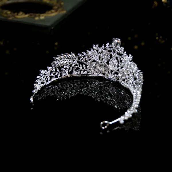 Charmant Argenté Perle Faux Diamant Accessoire Cheveux Mariage 2023 Mariage Alliage