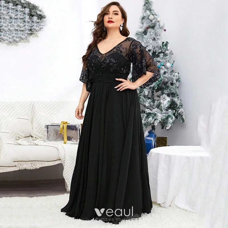a-line square neckline dress Long Plus-Size Formal Dress 9582 by Faviana main image 0