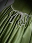 Chic / Belle Vert Cendré Satin Robe De Bal 2023 Princesse Bretelles Spaghetti Gonflée Manches Courtes Dos Nu Faux Diamant Noeud Ceinture Longue Promo Robe De Ceremonie