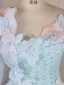 Chic / Beautiful Sky Blue Beading Sequins Appliques Prom Dresses 2025 Ball Gown Scoop Neck Sleeveless Backless Floor-Length / Long Formal Dresses