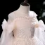 Bling Bling Champagne Sequins Birthday Flower Girl Dresses 2022 Ball Gown Scoop Neck Short Sleeve Floor-Length / Long Flower Girl Dresses