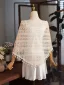 Vintage / Retro Beige Lace Tassel shawl 2025