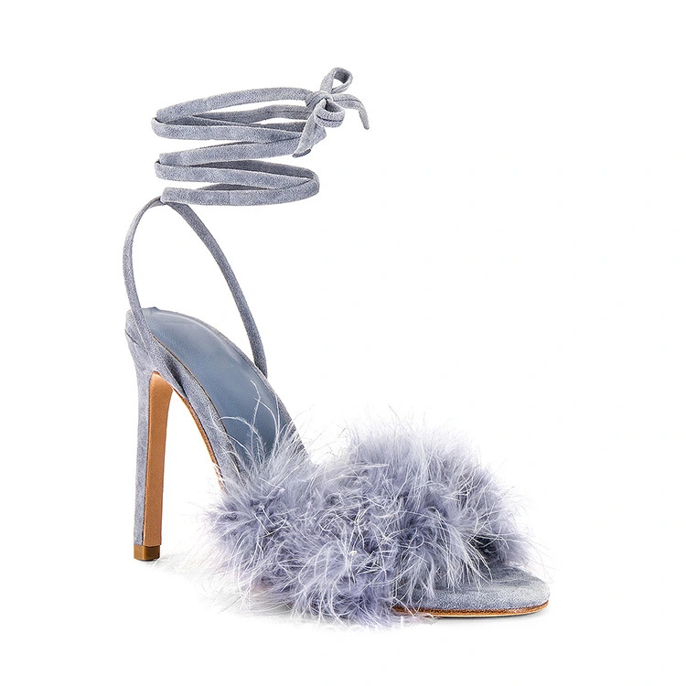 Soireelady - Femmes Sandales- Bout Ouvert - Bride de Cheville Femme
