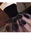Elegant Quinceañera Black Appliques Prom Dresses 2025 Ball Gown Strapless Sleeveless Backless Floor-Length / Long Prom Formal Dresses