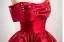 Elegant Red Pearl Ball Gown Wedding Dresses 2025 Off-The-Shoulder Sleeveless Backless Floor-Length / Long Wedding Dresses