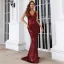 Sexy Vert Citron Paillettes Été Robe De Soirée 2022 Trompette / Sirène Bretelles Spaghetti Sans Manches Dos Nu Train De Balayage Soirée Robe De Ceremonie