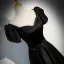 Elegant Black Satin Evening Dresses 2023 A-Line / Princess Square Neckline Short Sleeve Backless Floor-Length / Long Prom Formal Dresses