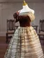 Chic / Beautiful Brown Bow Floor-Length / Long Prom Dresses Ball Gown 2024 One-Shoulder Sleeveless Backless Prom Formal Dresses