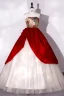 Vintage / Retro Burgundy Printing Prom Dresses 2022 Ball Gown Strapless Sleeveless Backless Floor-Length / Long Prom Formal Dresses