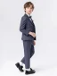 Fashion Brown 5-piece Long Sleeve Boys Wedding Suits 2024 Body Jewellery Coat Pants Tie Vest