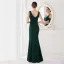 Chic / Beautiful White Satin Evening Dresses 2022 Trumpet / Mermaid V-Neck Sleeveless Backless Rhinestone Split Front Floor-Length / Long Evening Party Formal Dresses