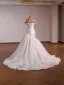 Klassisch High End Beige Blumen Satin Brautkleider / Hochzeitskleider 2026 Meerjungfrau Off Shoulder Ärmellos Rückenfreies Sweep / Pinsel Zug