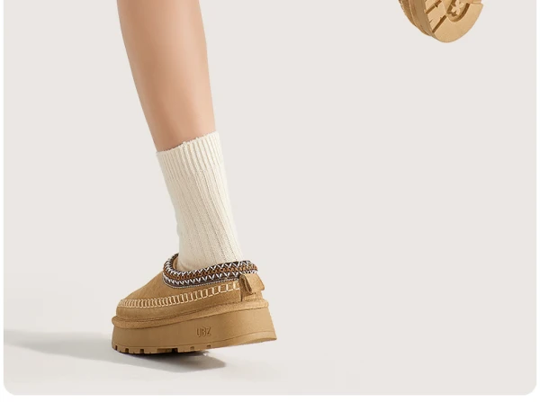 Comfortabel Bruin Toevallig Platte Ronde Neus Damesschoenen 2024