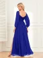 Chic / Beautiful Dark Green Sequins Split Front Evening Dresses 2024 A-Line / Princess Off-The-Shoulder Short Sleeve Backless Floor-Length / Long Evening Party Formal Dresses